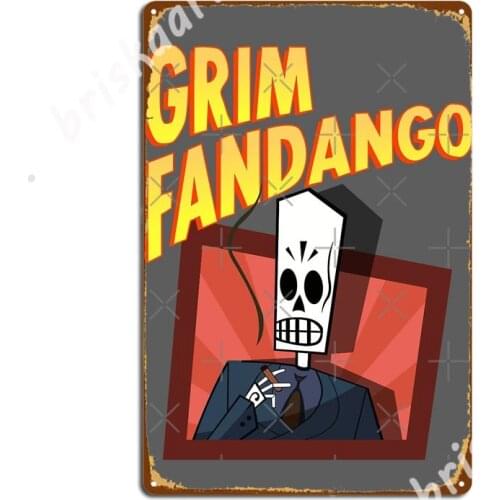 Grim Fandango Metal Signs Plaques Design Living Room pub Tin sign Posters