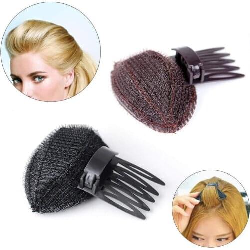 Hair Volume Increase Fluffy Sponge Puff Comb Clips Hair Cushion DIY Style HOT
