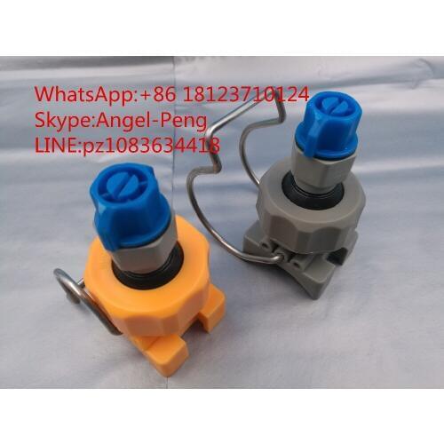 Quick dismantle spray nozzle,quick release nozzle,pretreatment plastic jet nozzle,PCB etcher nozzle with clip/clamp