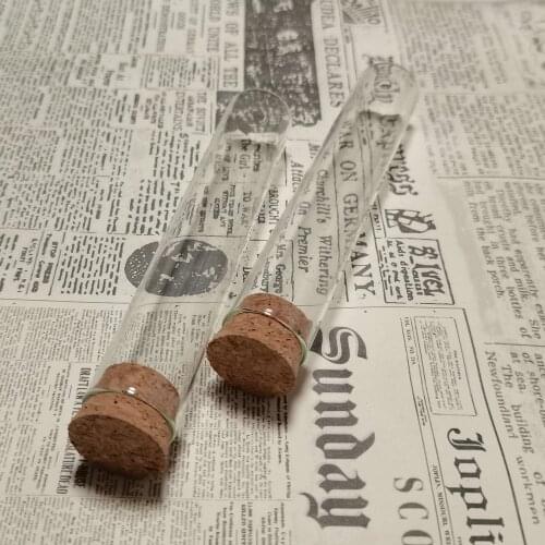 12Pcs/Lot 30ml 22x120mm Flat Bottom Glass Test Tubes with Cork Stopper DIY Wishing Storage Jars For School Labs or Wedding Gifts