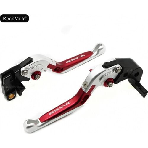 Brake Clutch Levers For Suzuki GSXR 600/750 1996-2019, GSXR 1000 2001-2018 Motorcycle Folding Extendable GSX-R 600/750/1000 Red