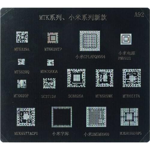 HOT sales A92 BGA stencil for MTK XIAOMI series phone repairing