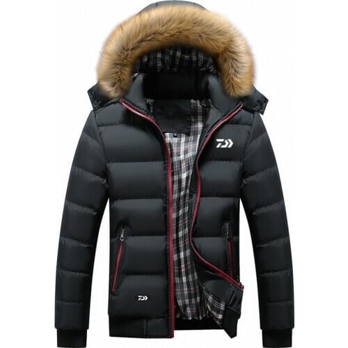Daiwa Winter Fishing Clothes Mens New Waterproof Jacket for Outdoor Cycling Hiking Windproof Warm Fishing Clothing