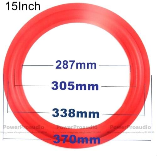 15" 15Inch Red Speaker Foam Surrounds Bass Edge Repairs For Cerwin Vega Speakers