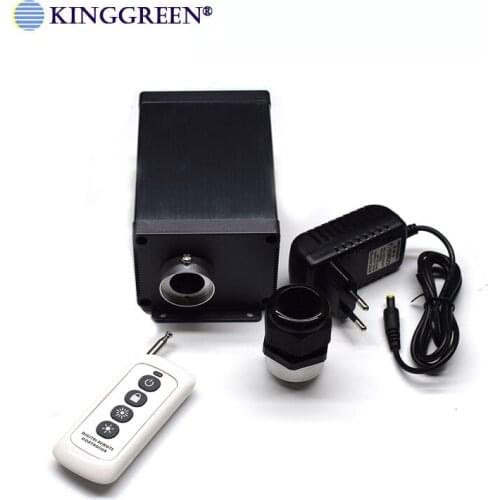 1X High Brightness Twinkle 6 Color LED Fiber Optic Light illuminator With Remote Controller Free Shipping