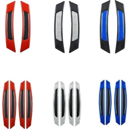 2021 New Set of 4/2 Carbon Fiber Decal Stickers on Motorcycle Door Styling Label DIY