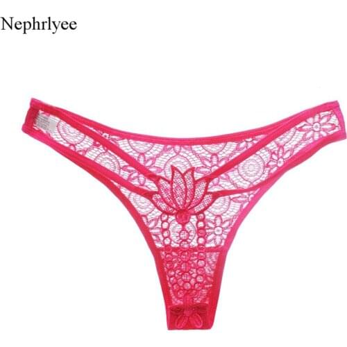 2021 Women Sexy Lace Thong Low Waist Transparent Underwear Ladies Breathable G-String Panties Female Hollow Out Lingerie P219