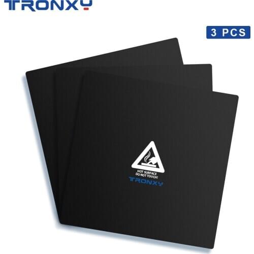 3PCS Tronxy 3D Printer Parts Black Masking Tape 3d printer heatbed sticker hotbed tape 500*500mm 3D Ducker Accessories