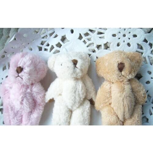 4cm Plush Toys Joint Bear Stuffed Toy Doll Decor Bear Toy Doll