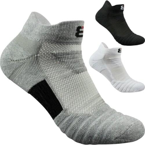 5PAIR Mens Basketball Cotton Thick Towel Bottom Boat Socks Professional Outdoor Running Terry Sports Socks L2016JXD