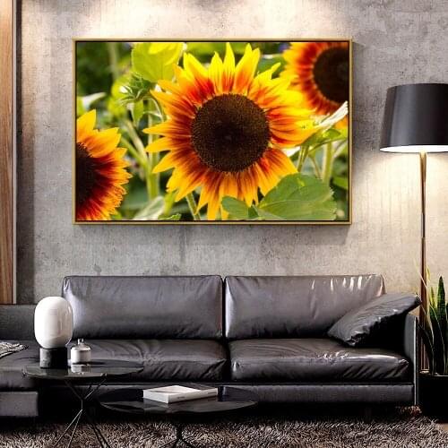 Artcozy Oil Canvas Painting sunflower For Home Decoration Wall Art