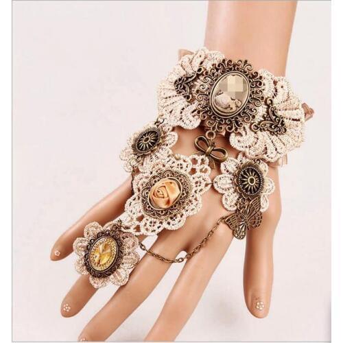 Europe and America Gothic Lace Retro Bracelet with Exaggeration Gear Watch Bracelet Jewelry S314 1pcs