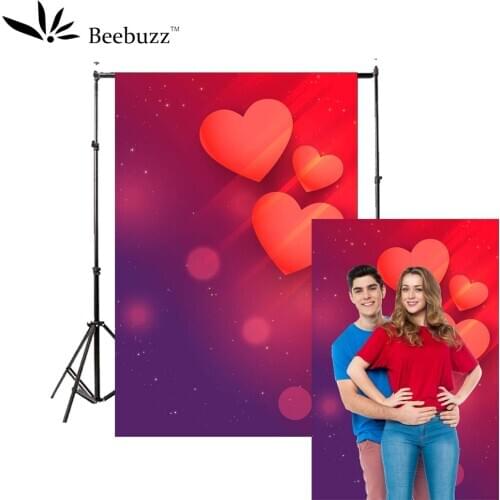 Red love background photography studio photophone Couple sweet passion bubble heart-shaped photo shoot