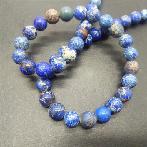 6mm 8mm Stone Beads Blue Beads Nature Stone Beads For DIY Bracelet Necklace Jewelry
