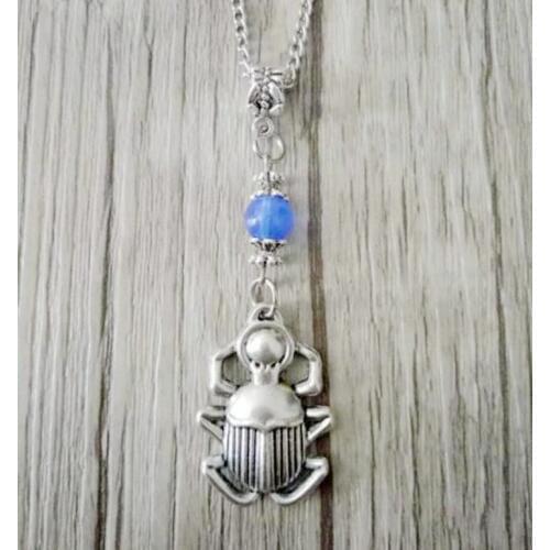 New Fashion Jewelry Vintage Punk style Egyptian Scarab Pendant Multicolor beads Charms Pendant Necklace