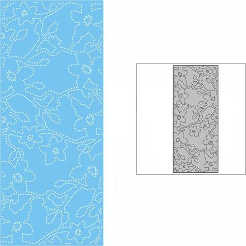 New Slim Spotted Peach Blossom Background Plate Craft Embossing 2021 Metal Cutting Dies for DIY Scrapbooking Album Card Making