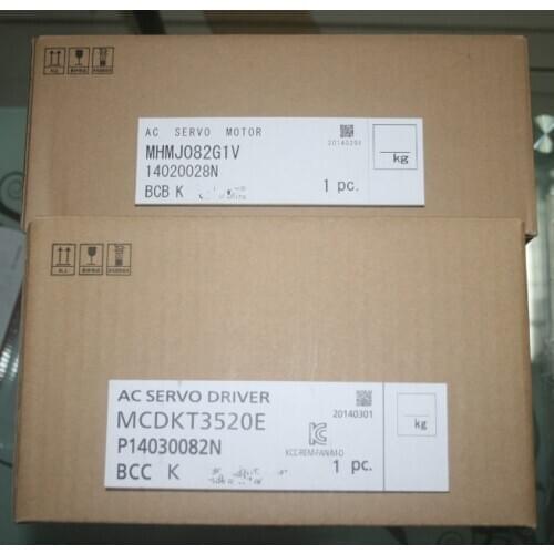 NEW&ORIGINAL MHMJ082G1V+MCDKT3520E AC SERVO MOTOR MHMJ082G1V+AC SERVO DRIVER MCDKT3520E