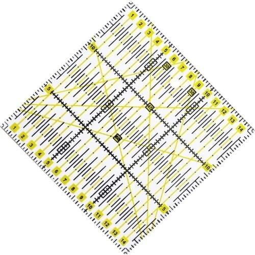 Office & School Supplies 15x15cm Patchwork Ruler Ruler Seam Sewing Foot Drawing Tools Sewing Tools