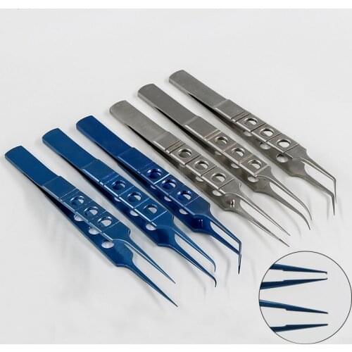11cm double eyelid tool ophthalmic instrument platform toothed forceps with hook fat forceps micro forceps