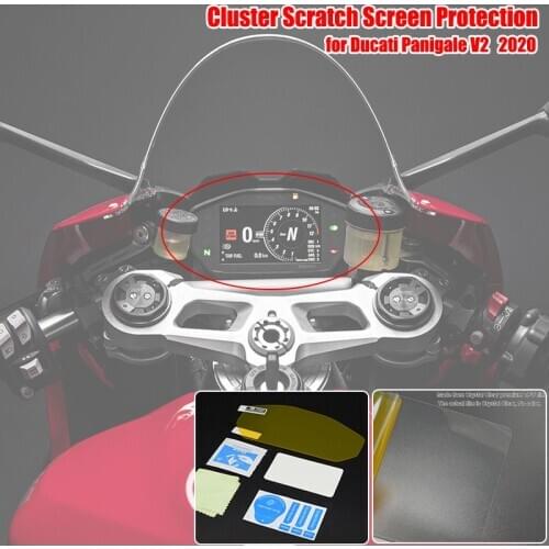 For Ducati Panigale V2 2020 Motorcycle Cluster Screen Scratch Protection Instrument Speedometer Film screen Protector Sticker