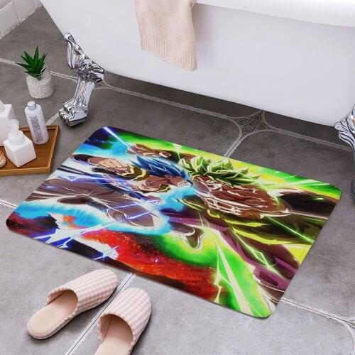 Gogeta Dragonball Anti-slip Doormat Vacuuming Water Absorbing Kitchen Bedroon Bath Floor Mats Home Entrance Home Decora