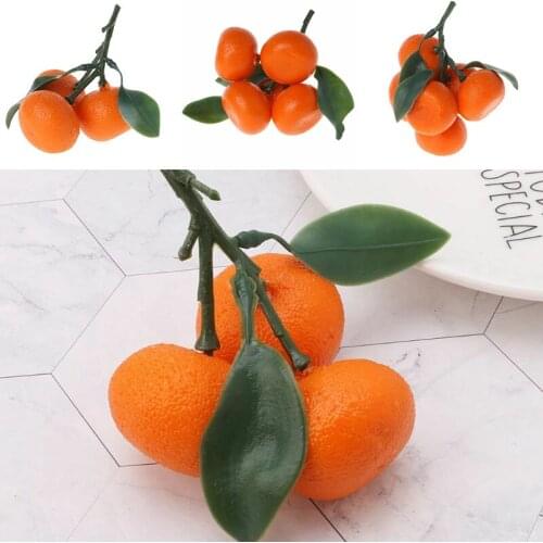 Realistic Artificial Tangerine Foam Fake Oranges Fruit Kitchen Restaurant Display Food Decor Props Party Table Display Ornaments