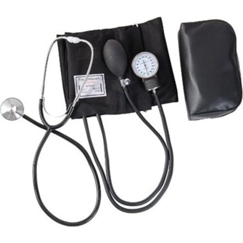 HANRIVER Manual blood pressure strap stethoscope hemomanometer arm type blood pressure double tube double stethoscope manually