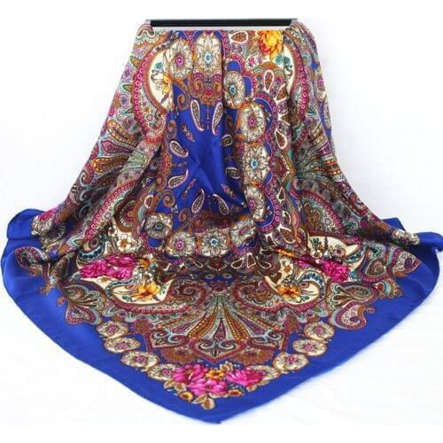 New Designer Bandana Printing four seasons Scarf Women Shawls Warm Scarves Stoles Wool Luxury Brand Scarf Women Wrap 120*120cm