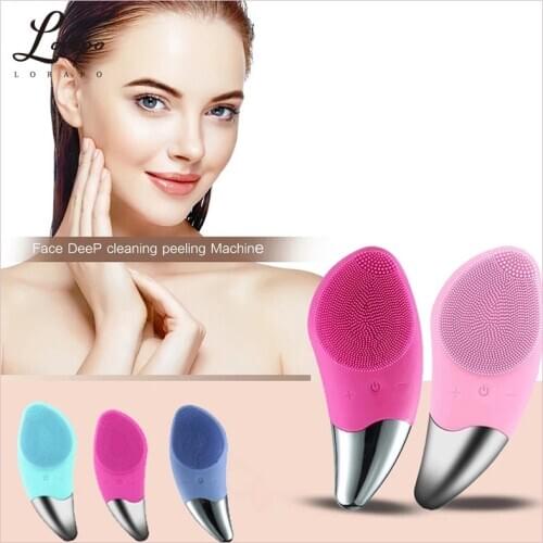 Silicone Cleansing Instrument Electric Cleansing Brush Sonic Cleansing Instrument Deep Cleansing Skin Care Facial Massage Brush