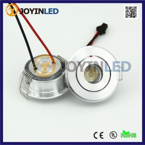 Home cabinet decor Polish chrome aluminum led spotlight 3W