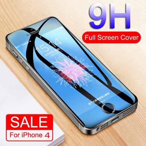 For iphone X XS glass protective film 9h for iphone X XR XS MAX 7 8 plus 6 6S 5 5S SE 5C 4 4s tempered phone screen protector