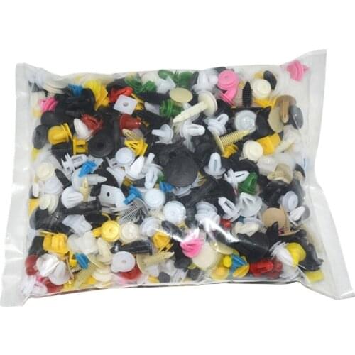 500PCS Mixed Auto Car Fastener Vehicle Bumper Clips Retainer Rivet Door Panel Fender Liner Universal For All Car
