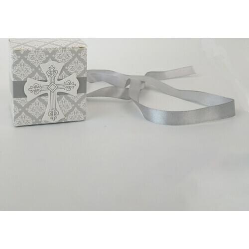 10Pcs/Lot Cross Pattern Candy Box Custom Name Date My first communion Candy Box For Kids Communion Party 5.3*5.3*5.3cm