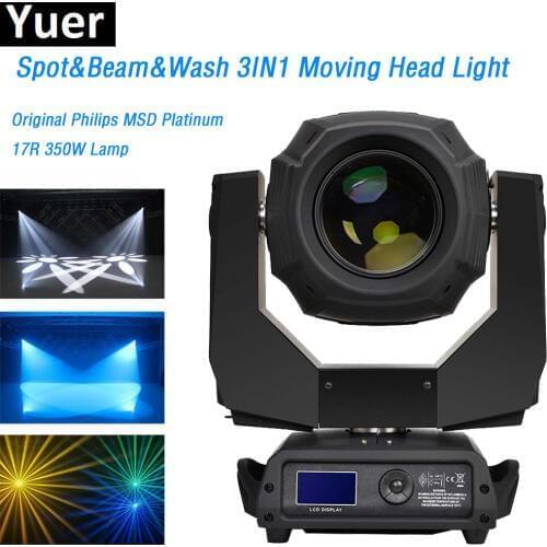 17R 350W moving head Wash Beam Spot 3in1 Clay Paky disco light color gobo wheel rotating prism Moving Head Stage Lights dj dmx