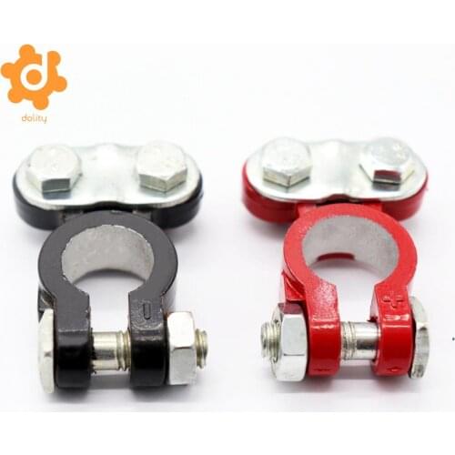 2 Pieces Car Truck Marine Boat Battery Terminal Clamp Clips Brass Connectors