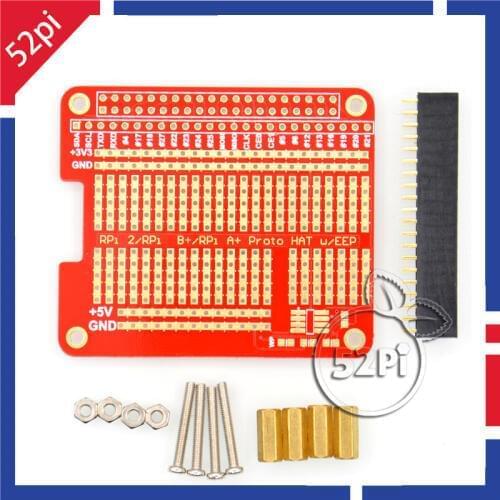 52Pi DIY Proto Hat Shield for Raspberry Pi 2 / 3 Model B / B