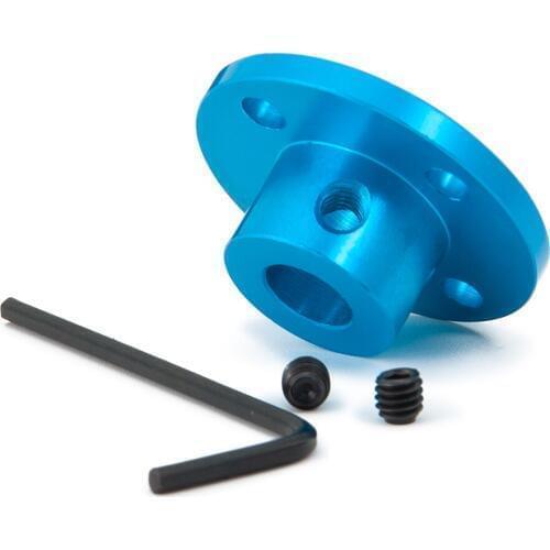 8mm Blue Colour Aluminum Alloy Rigid Flange Coupling Motor Guide Shaft Coupler Motor Connector