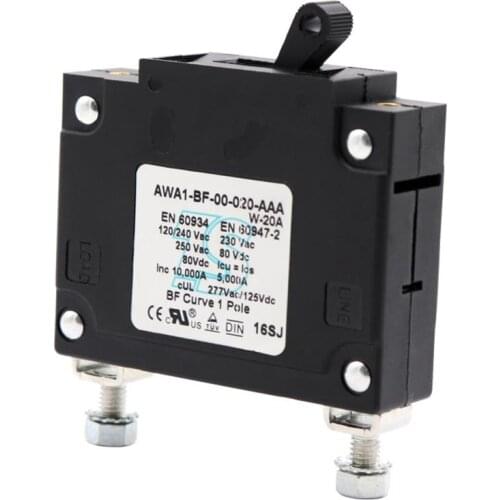 20A TypeA1P+N Residual Current Circuit Breaker 125/250/277/415/480Vac With Over And Short Current Leakage Protection RCBO MCB