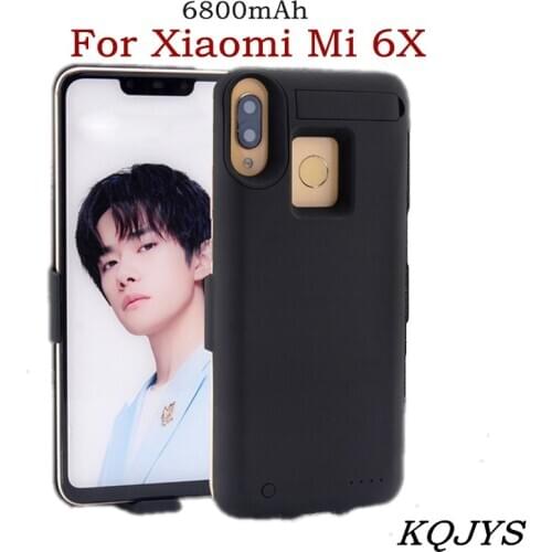 6800mAh Portable Battery Charger Cases for Xiaomi Mi 6X External Power Bank Battery Charging Cover for Xiaomi Mi 6X Battery Case