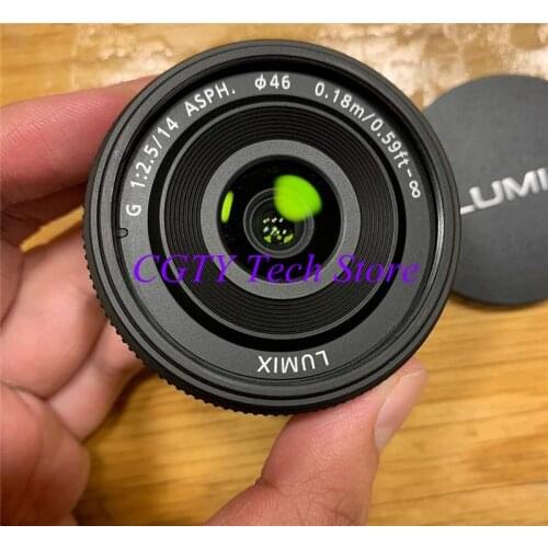 For Lumix G 14MM F/2.5 ASPH Lens Unit For Panasonic GF6 GM5 GF8 GF7 GM1 GH4 GH5 GX85 GF9 DMC-GF6 DMC-GF5 GF8 DMC-GF7 GF9 95% NEW