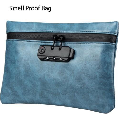 Travel Portable Storage Bag Stash Box with Password Lock Activated Carbon Odor Isolation Bag Deodorant Bag Smell Proof Bag