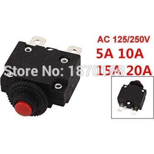 HS R01 5A 10A 15A 20A AC 125/250V 20A Air Compressor Circuit Breaker Overload Protector