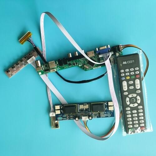 Kit for LM201WE3-(TL)(B1)(TL)(F4)Remote Signal Module Driver 4 lamps 1680X1050 VGA AV TV USB New 30pin LCD HDMI Controller Board
