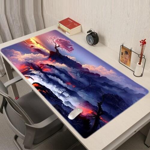 Cherry Blossom Mouse Pad Carpet Xxl Gamer Girl Mause Computer Mausepad Gaming Mat Keyboard Pads Large PC Cabinet Kawaii Desk Hot