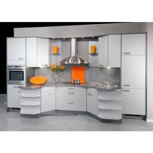 Melamine/mfc kitchen cabinets(LH-ME072)