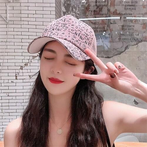 Fashion New Letter Embroidery Baseball Caps Girl Women Snapback Hip Hop Hat Summer Breathable Mesh Sun Gorras Unisex Streetwear