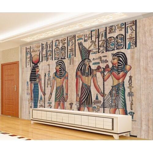 BEIBEHANG murals-3d wallpapers home decor Photo background Ancient Egyptian civilization Mayan elders hotel large wall art mural