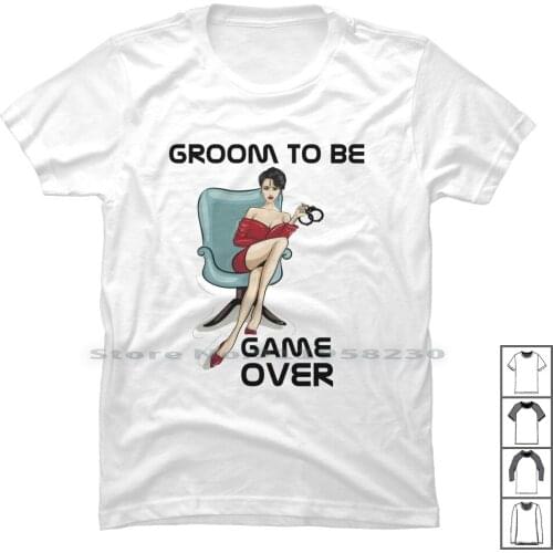 Groom To Be Game Over T Shirt 100% Cotton Groom To Be Game Over Partner Husband Spouse Groom Wife Room Over Band Game Law
