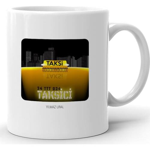 Personalized Professional Cabbie Design White Mug Cup-1