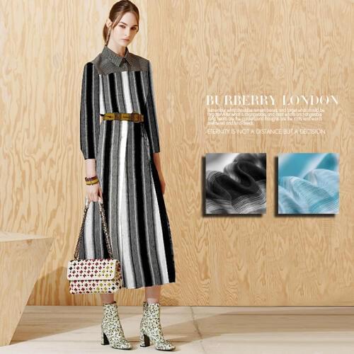 Heavy silk linen blended fabrics dress shirt linen fabric wholesale high-grade silk cloth